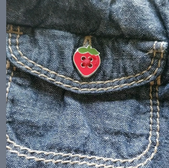 Gymboree Baby Girl Shorts Strawberry Jean Jegging - Picture 7 of 7